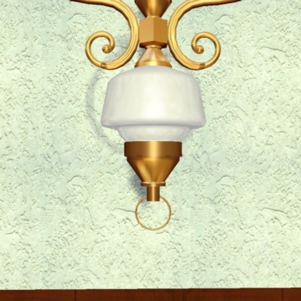 3d hanging brass lamp - Hanging Brass Lamp by piedrabuena